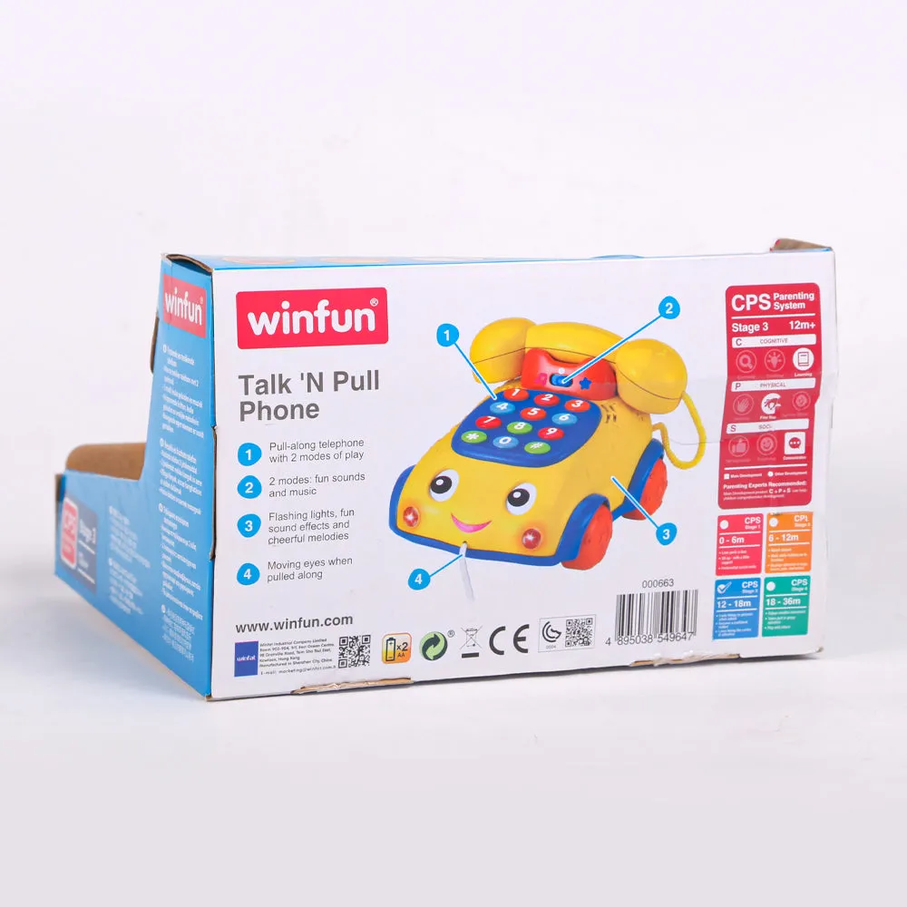 0663 WINFUN TALK N PULL PHONE BASIC