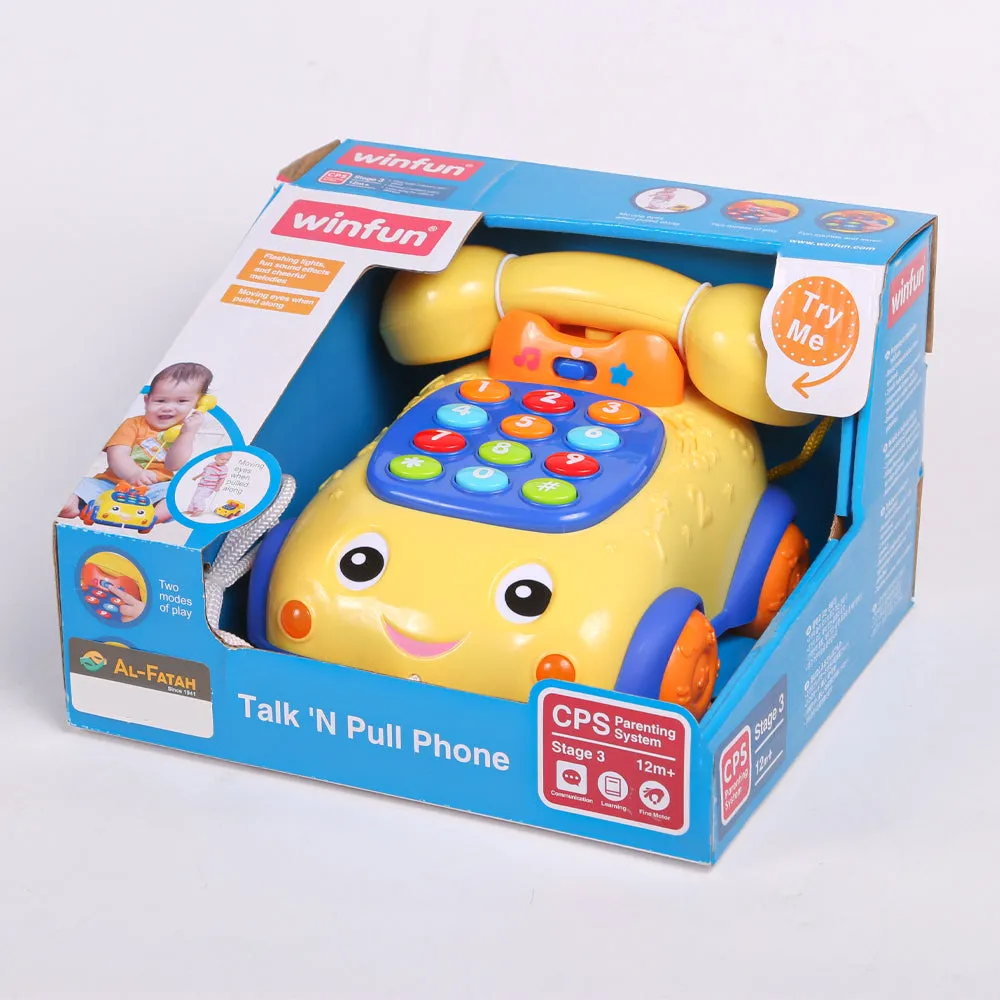 0663 WINFUN TALK N PULL PHONE BASIC