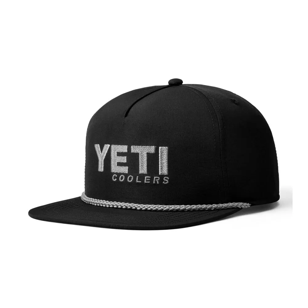 21023006109 GORRA FLAT BRIM ROPE NEGRA MARCA YETI