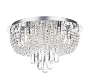 32921 5 Light Crystal Ceiling Light