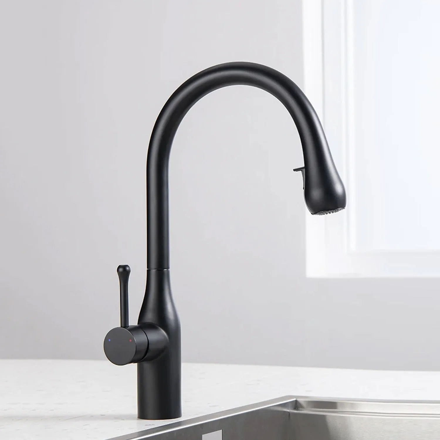 360° Rotatable Pull Out Kitchen Sink Tap