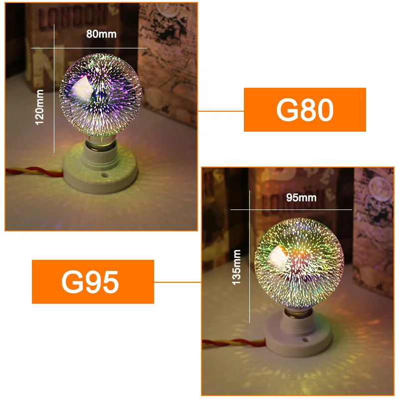 3D Fireworks Holiday Lamp