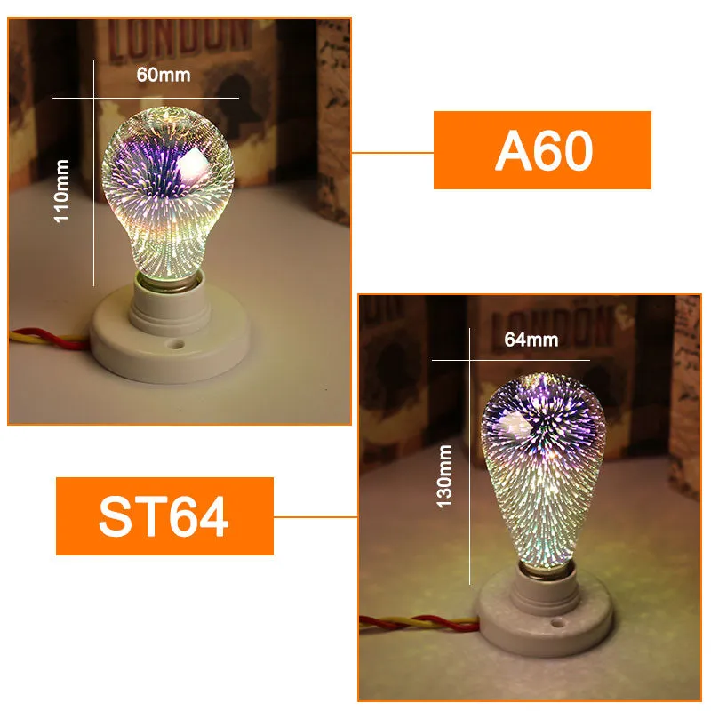 3D Fireworks Holiday Lamp