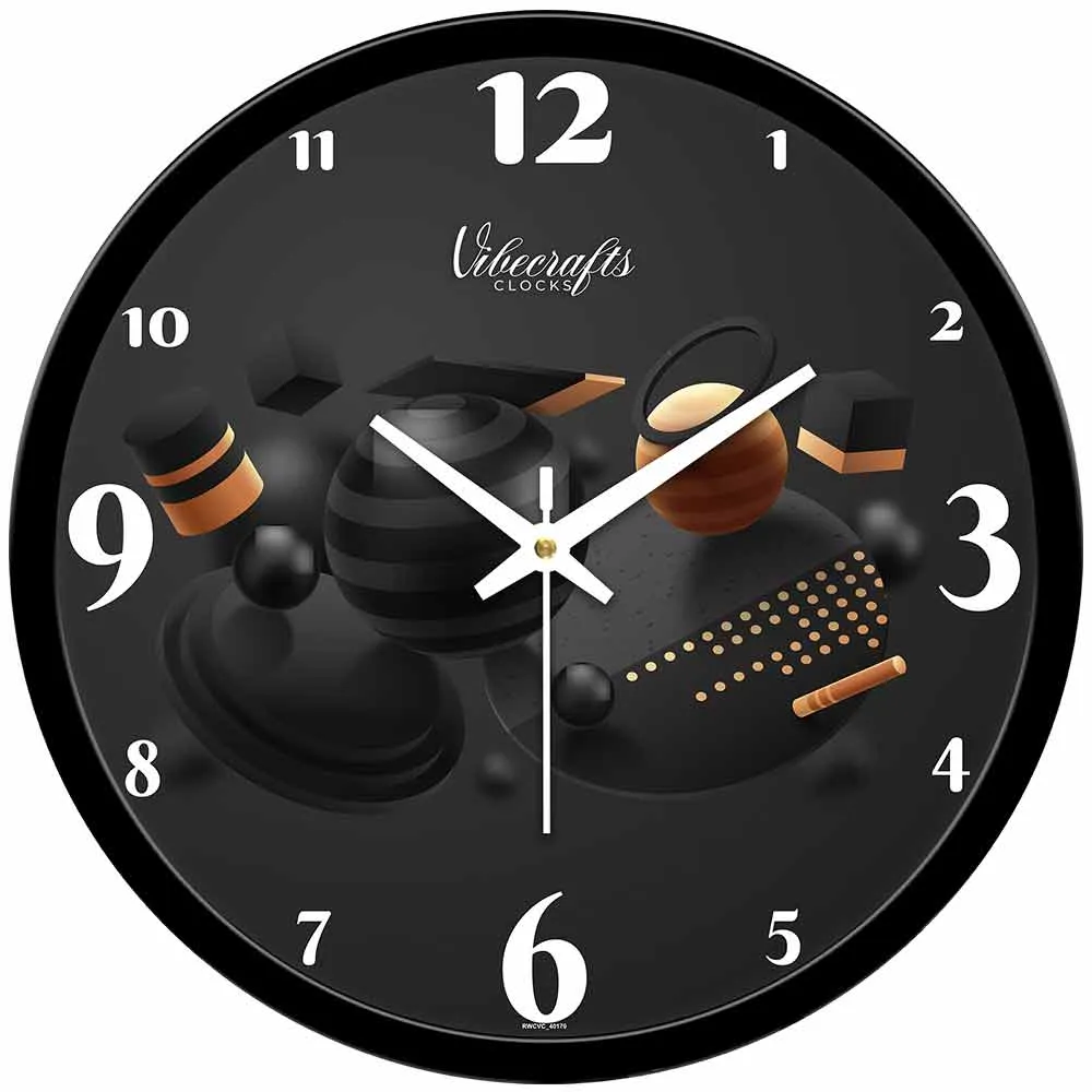 3D Geometric Shapes Designer Wall Clock