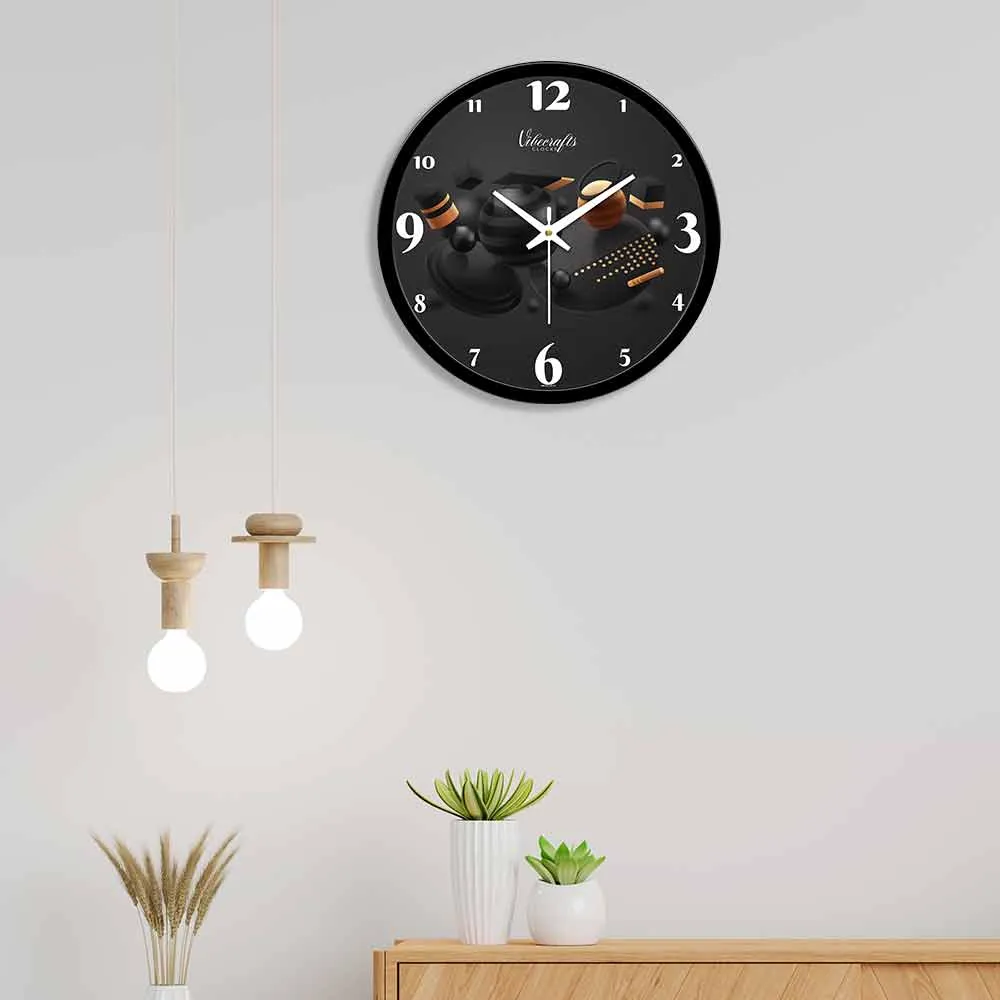 3D Geometric Shapes Designer Wall Clock