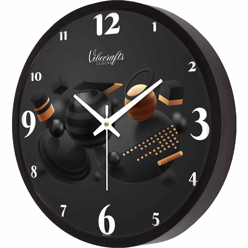 3D Geometric Shapes Designer Wall Clock