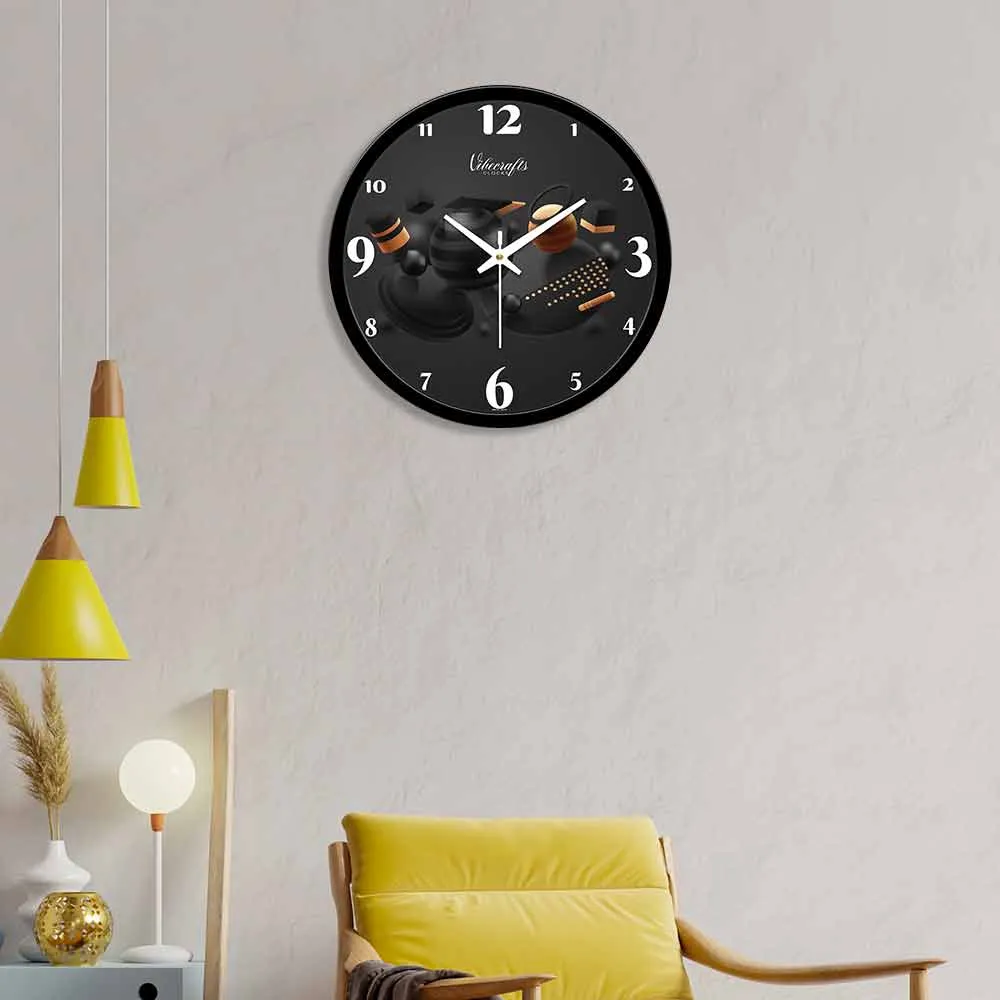 3D Geometric Shapes Designer Wall Clock