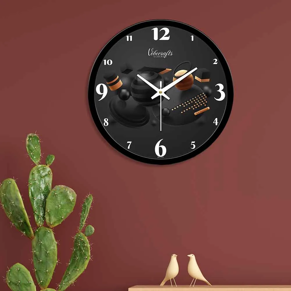 3D Geometric Shapes Designer Wall Clock