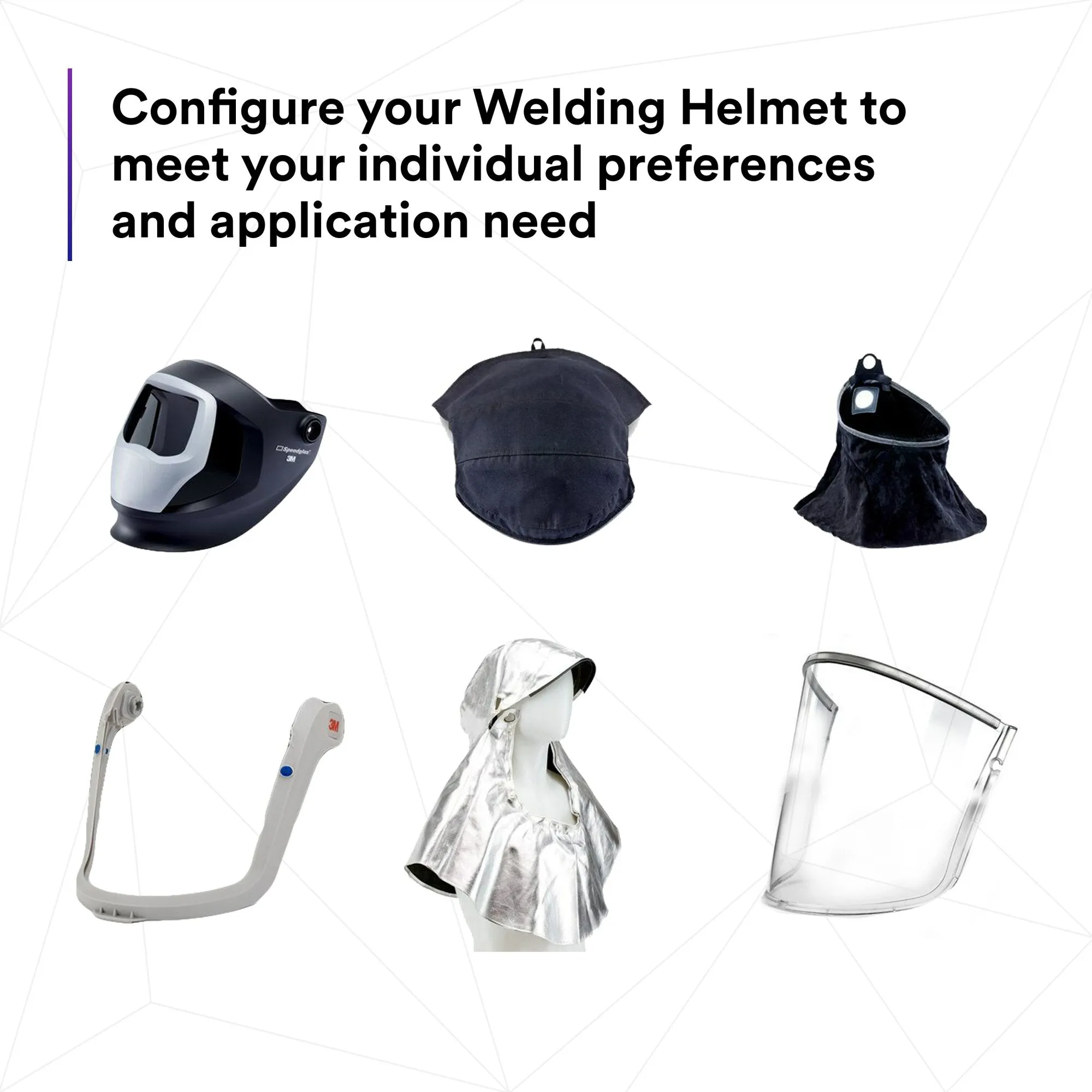 3M Adflo PAPR and Versaflo M-Series Helmet Kit w Speedglas WeldingShield