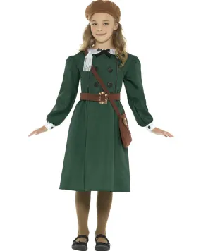 40s WW2 Evacuee Girls Costume