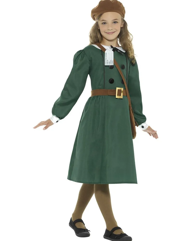 40s WW2 Evacuee Girls Costume