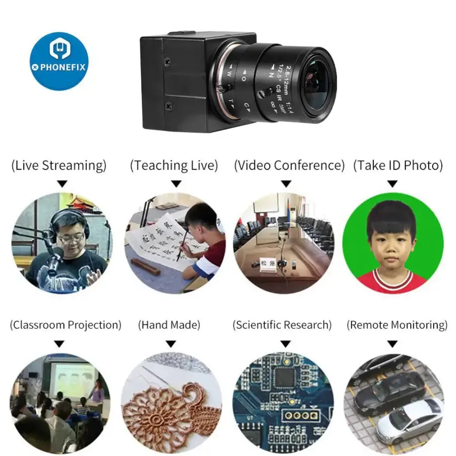 5MP UVC USB Webcam HD Industrial PC Camera