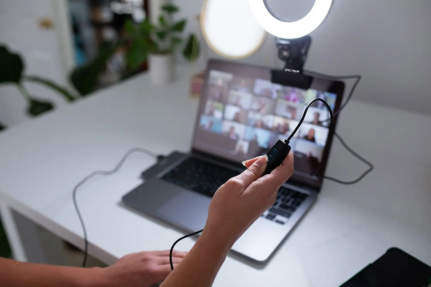 6" Ring Light Clip-On Desk LED - "Ruby"