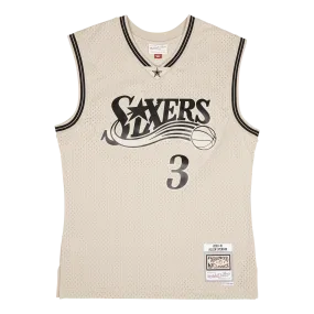 76ers Khaki Swingman Jersey