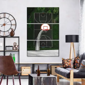 A Basketball Court Wall Art