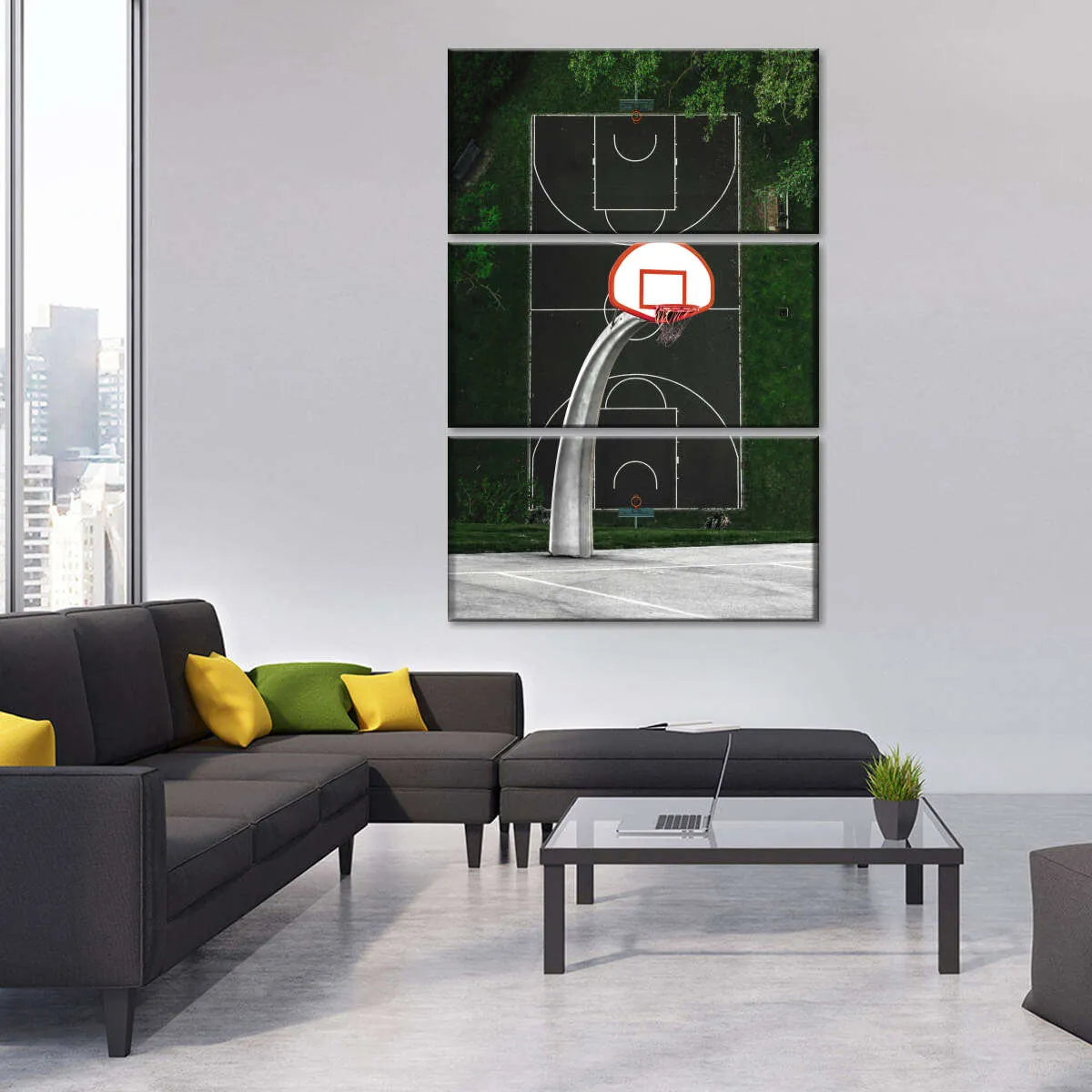 A Basketball Court Wall Art