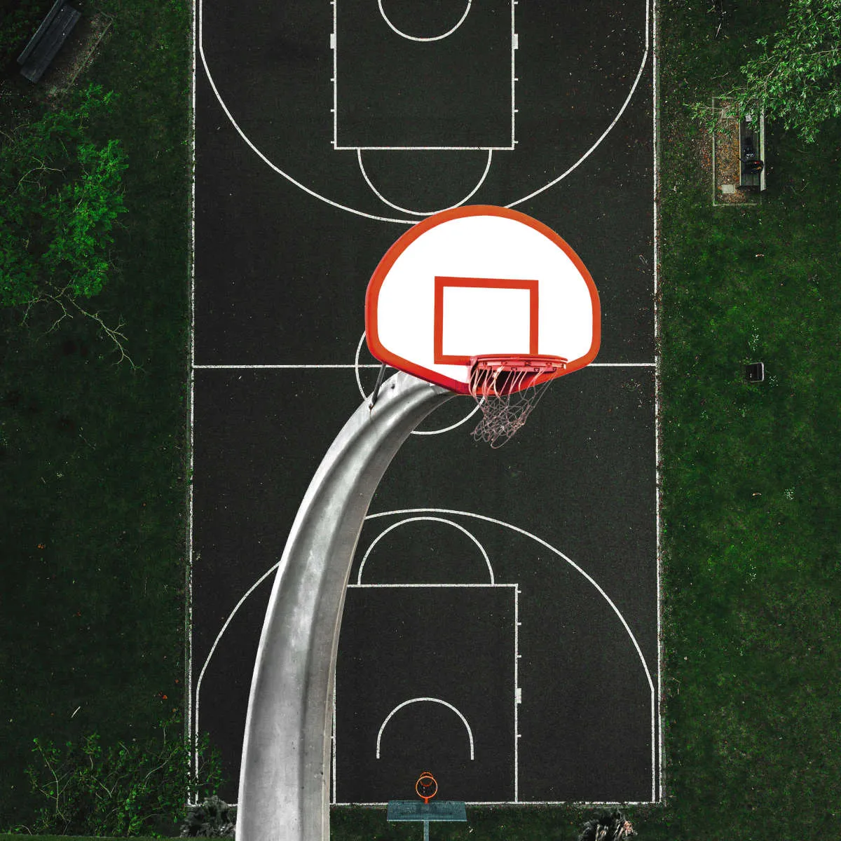 A Basketball Court Wall Art