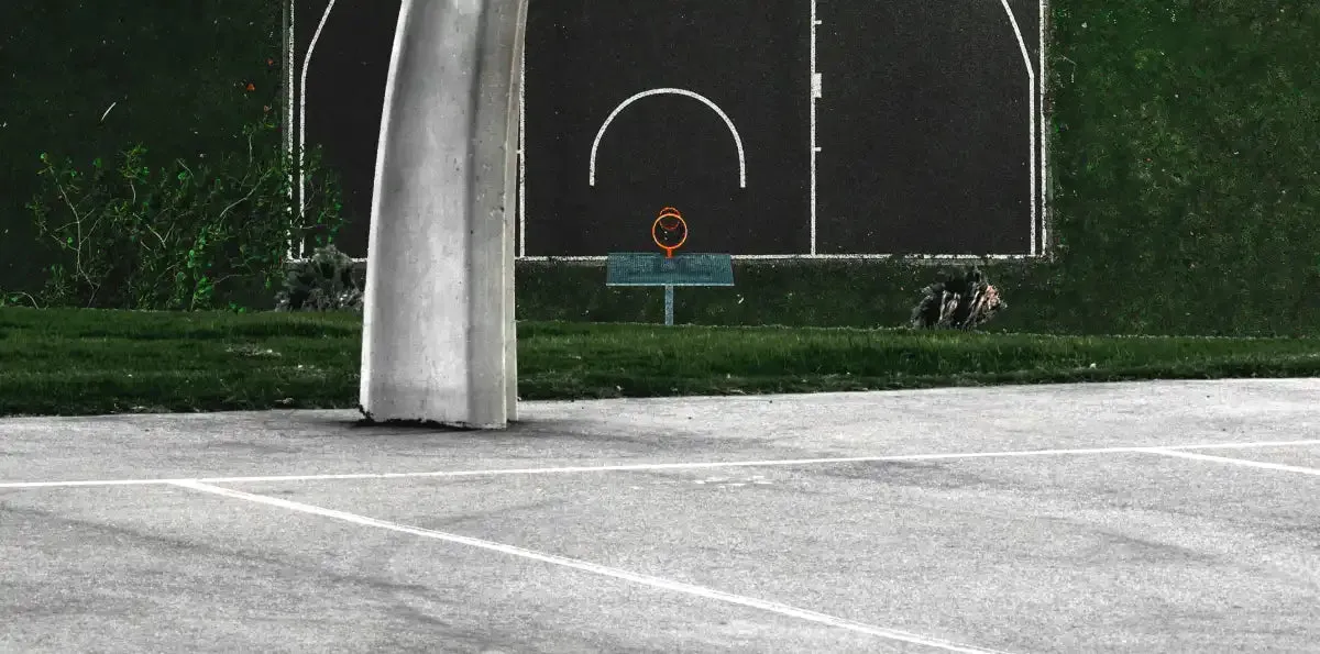 A Basketball Court Wall Art