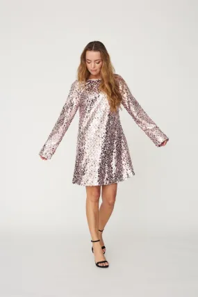 A-VIEW - Sequin Dress - 298 Rose