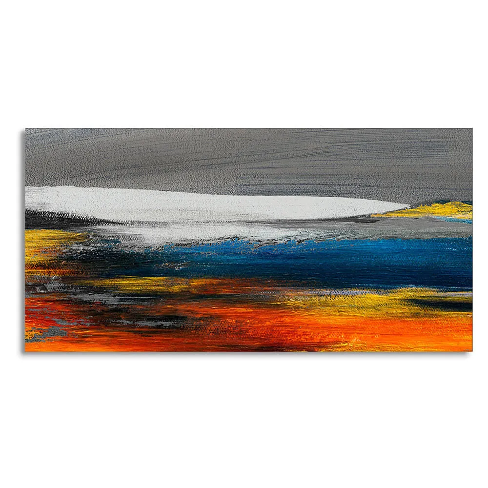 Abstract Gold Colorful Texture Art Canvas Wall Painting