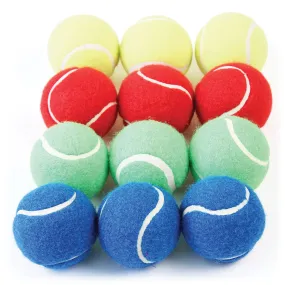 Active Play Coloured Tennis Style Ball - Set of 6