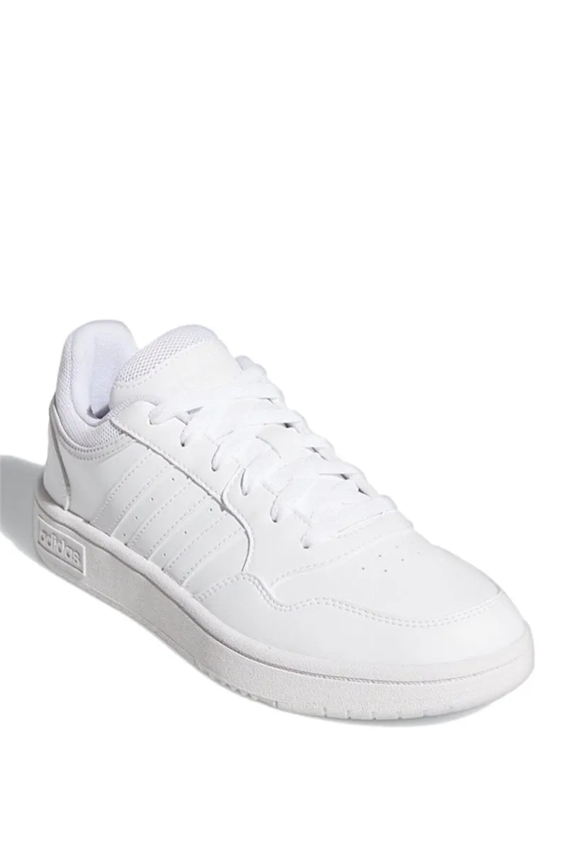 adidas Hoops 3.0 Trainers - Girls - White/White/Dash Grey