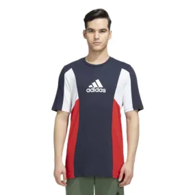 Adidas Men's Essentials CB Tee (Blue/Red/White)