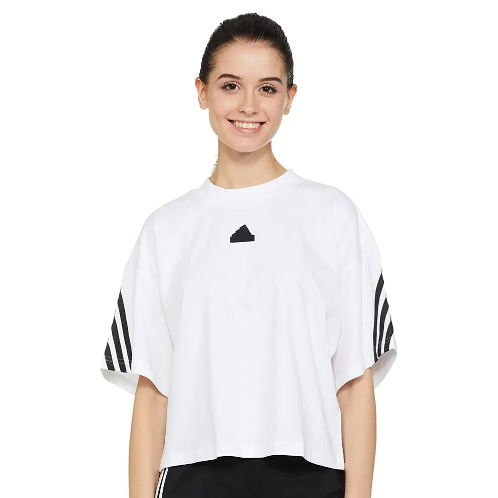 Adidas Women's FI 3 Stripes Tee (White)