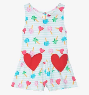 Agatha Ruiz de la Prada Girls Formentera Sky Ice Lolly Playsuit