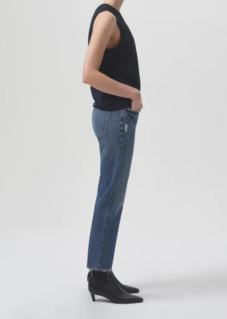 Agolde Kye Mid Rise Straight Crop-Notion