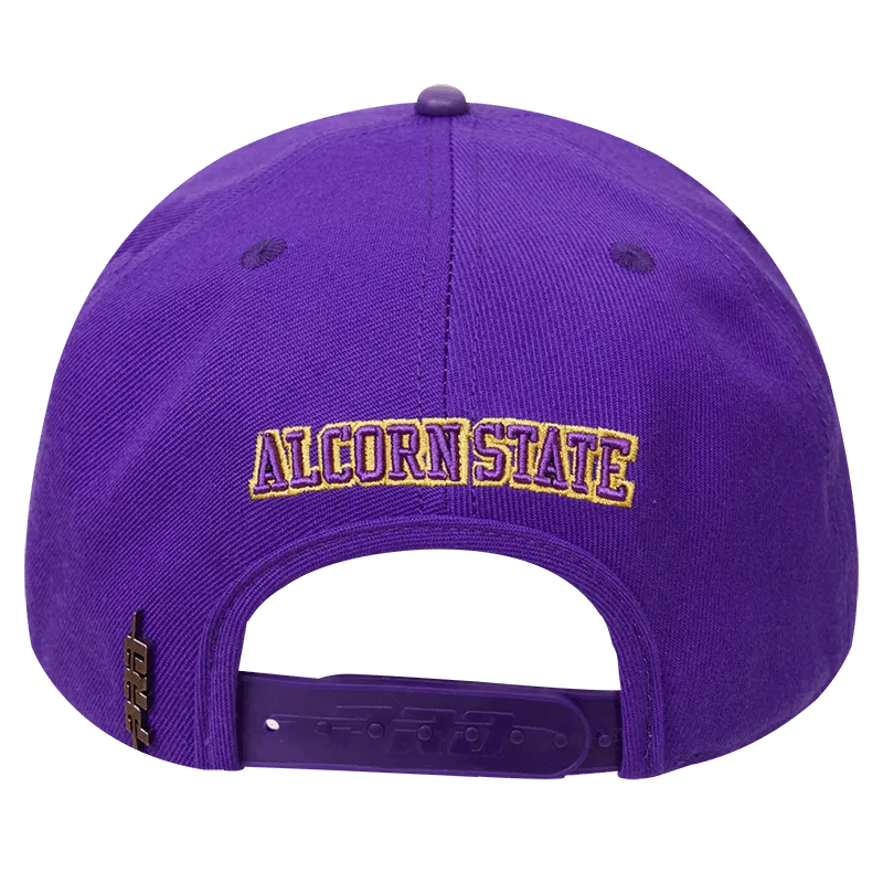 ALCORN STATE UNIVERSITY CLASSIC UNISEX WOOL SNAPBACK HAT (PURPLE)