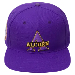 ALCORN STATE UNIVERSITY CLASSIC UNISEX WOOL SNAPBACK HAT (PURPLE)