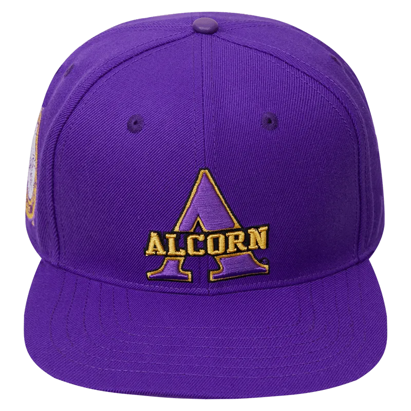 ALCORN STATE UNIVERSITY CLASSIC UNISEX WOOL SNAPBACK HAT (PURPLE)