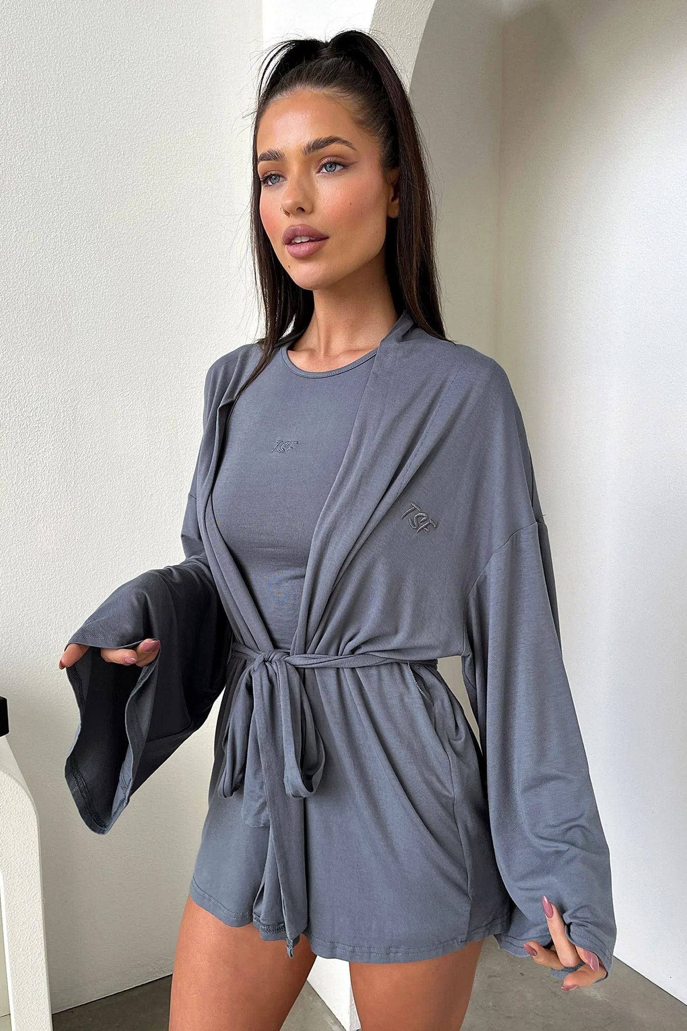 Alita Robe - Charcoal