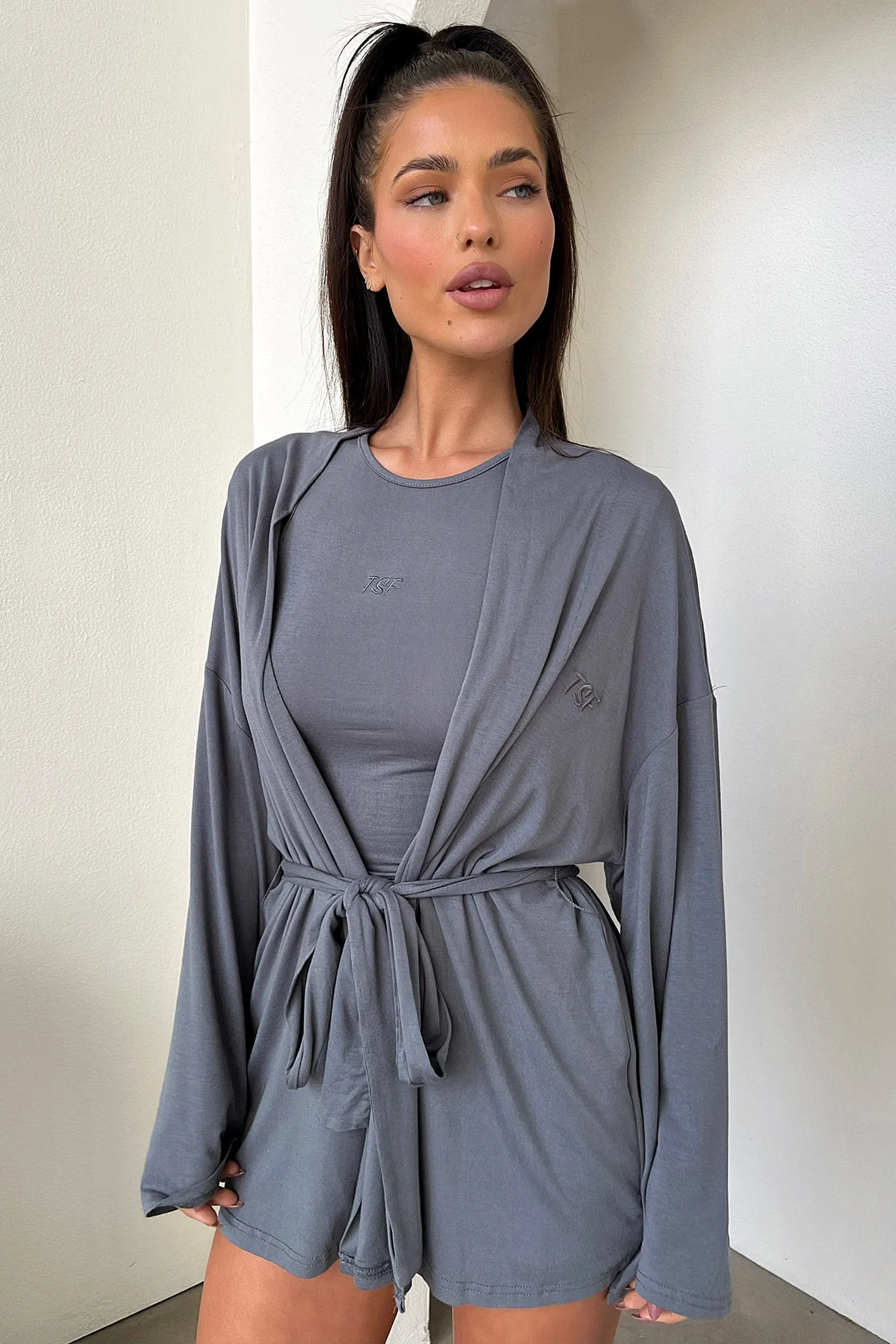 Alita Robe - Charcoal