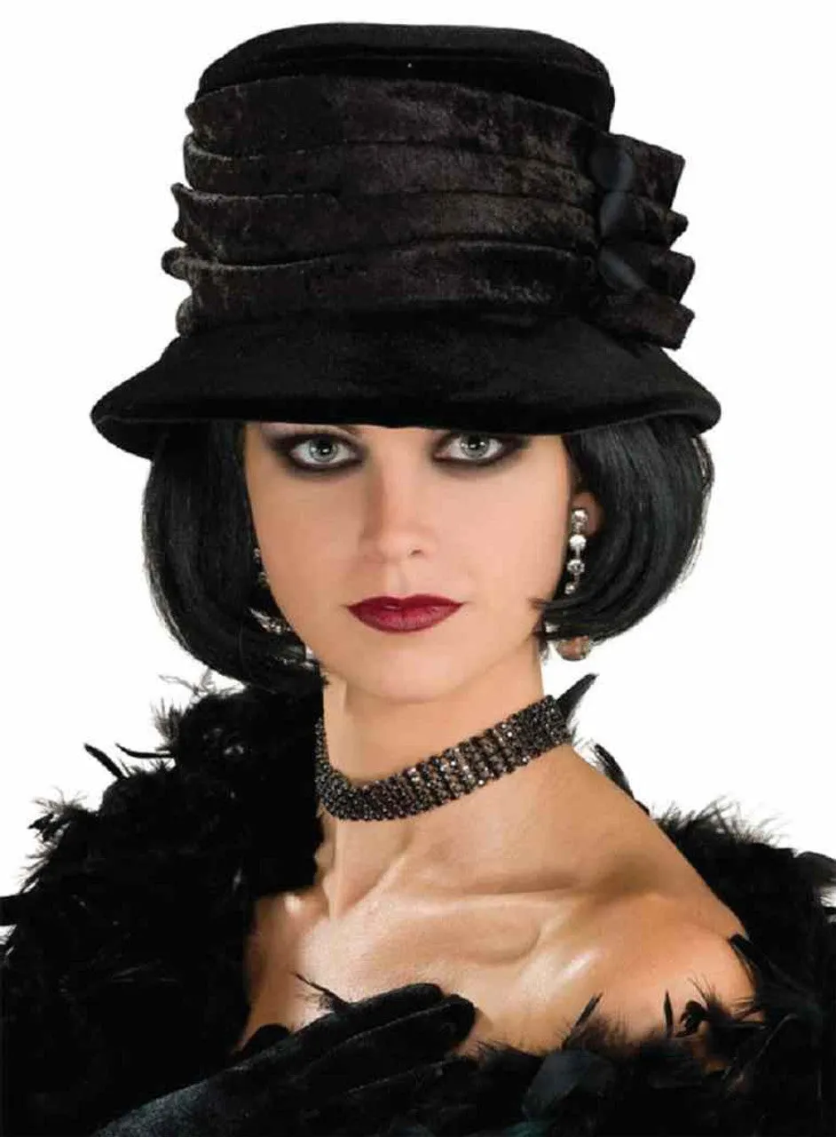 All That Jazz Velvet Flapper Hat 9507