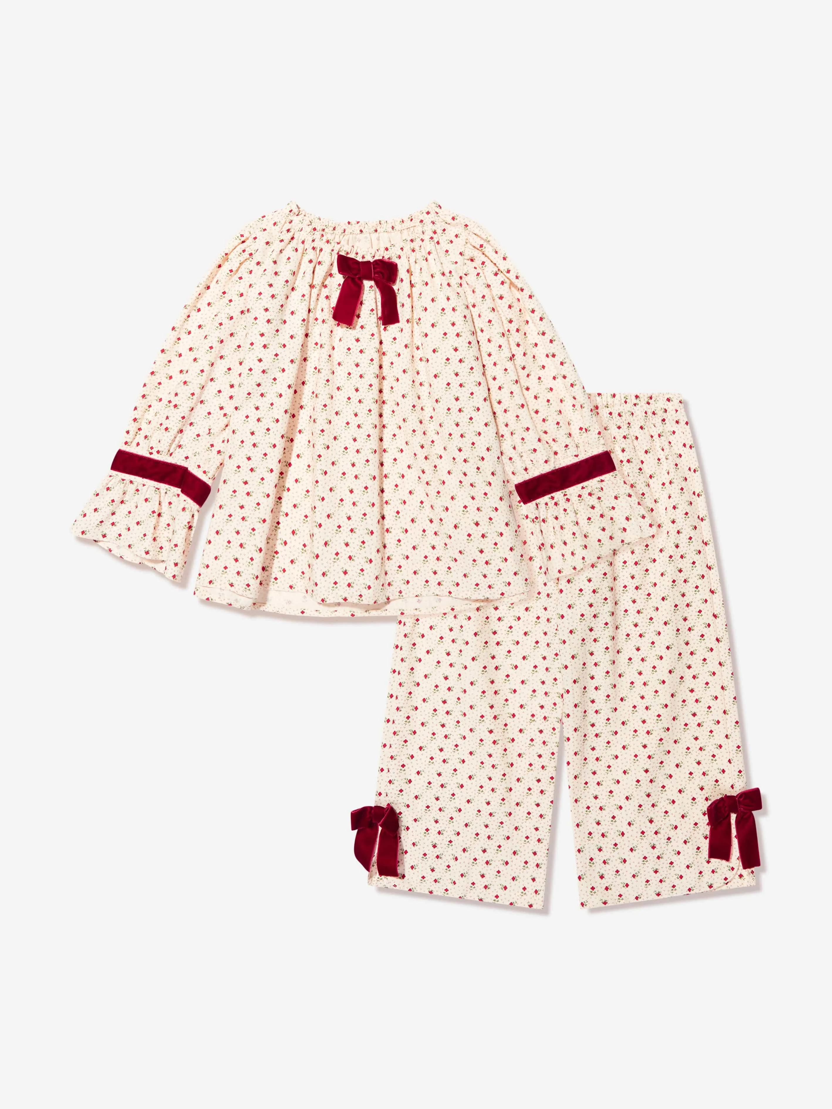 Amiki Children Girls Xenia Pyjama Set in Pink