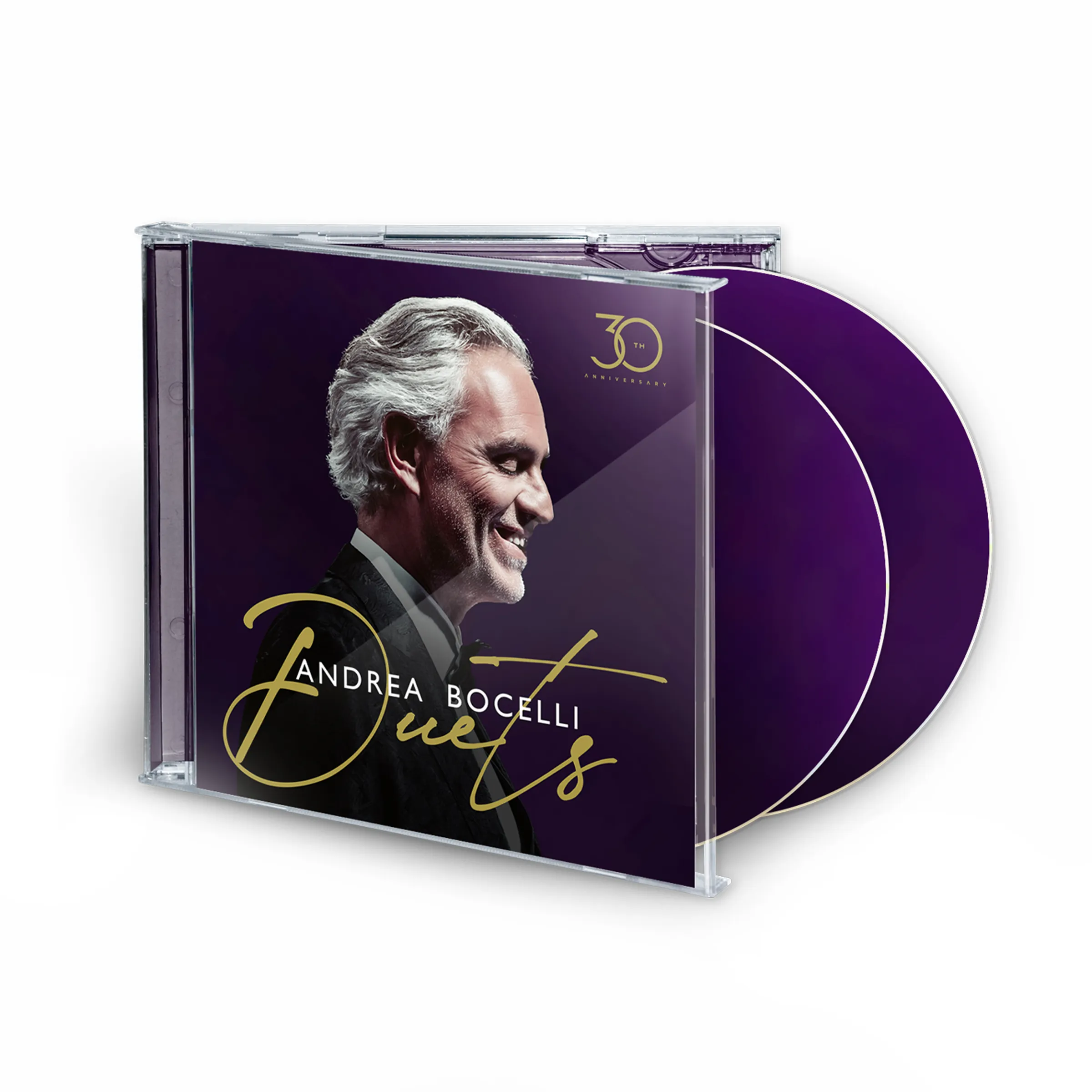 Andrea Bocelli - The Duets - 30th Anniversary - 2CD   carte dédicacée