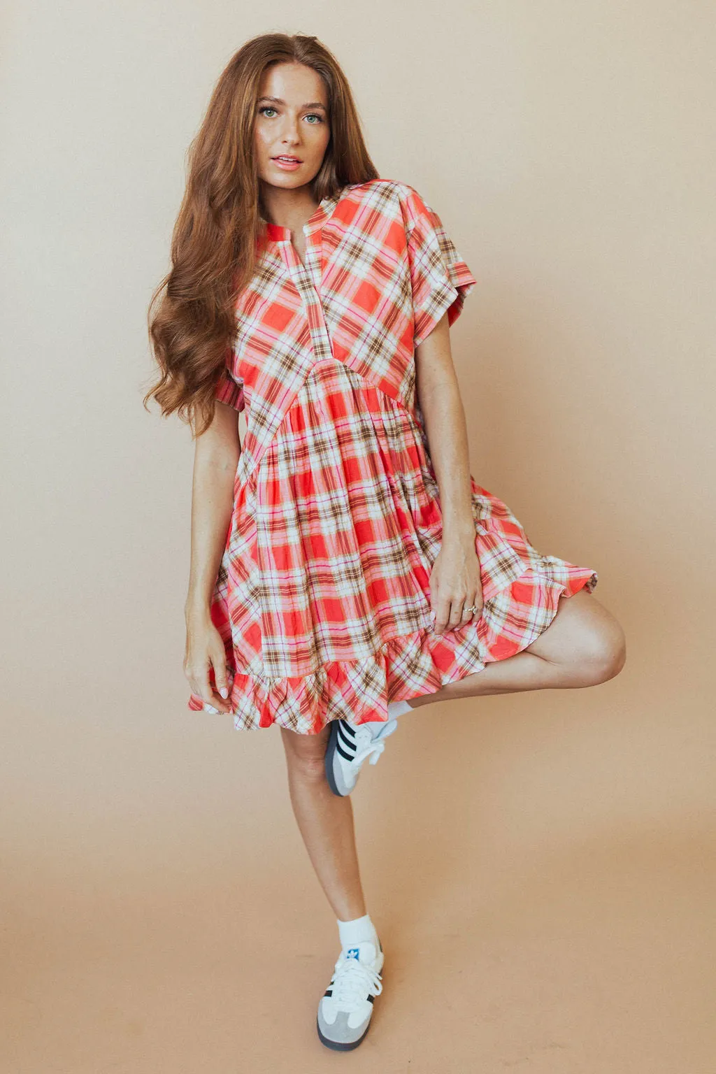 Angie Plaid Dress