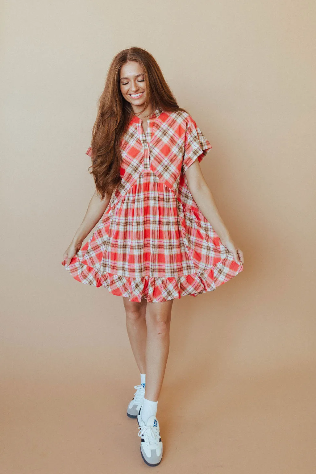 Angie Plaid Dress