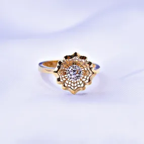 Anillo Flor Italiana Talla 6