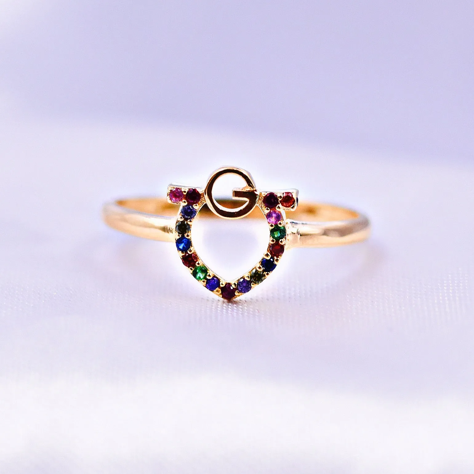 Anillo Midi Colores Talla 7