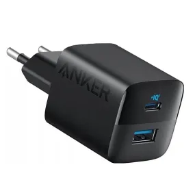 Anker 323 33W Vægoplader m. USB-A & USB-C - Sort