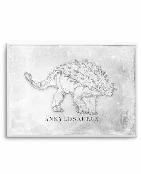 Ankylosaurus LS | Dinosaur Collection Art Print