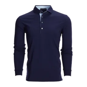 Apache Long Sleeve Polo (Maltese Blue)