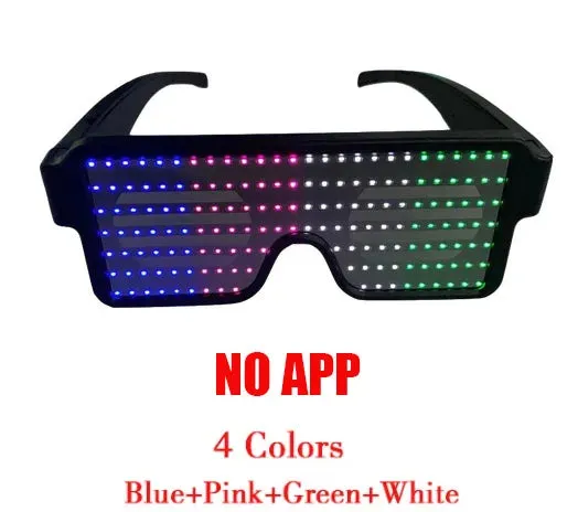 App Control Bluetooth LED Party Sunglasses