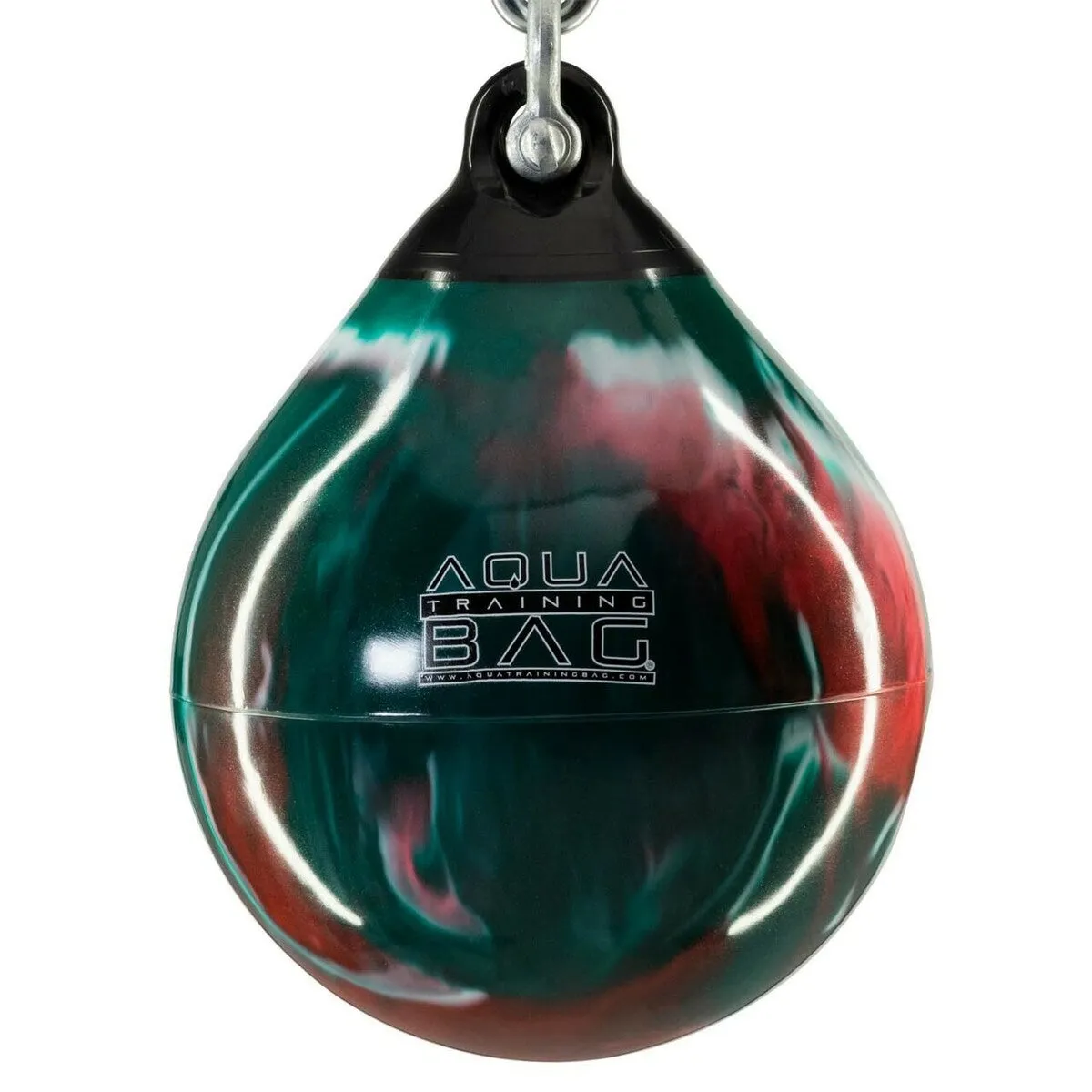 Aqua 9" 15lb Headhunter Training Bag Green/White/Red