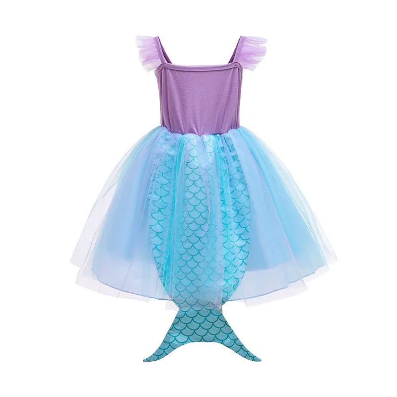 Ariel Little Mermaid Inspired Girls Dress