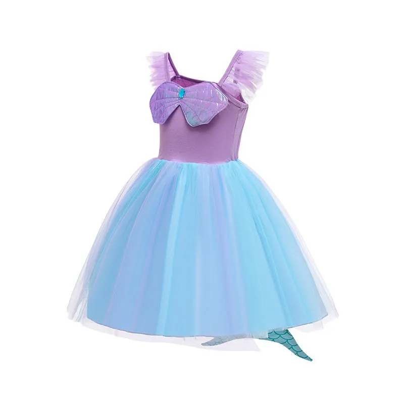 Ariel Little Mermaid Inspired Girls Dress