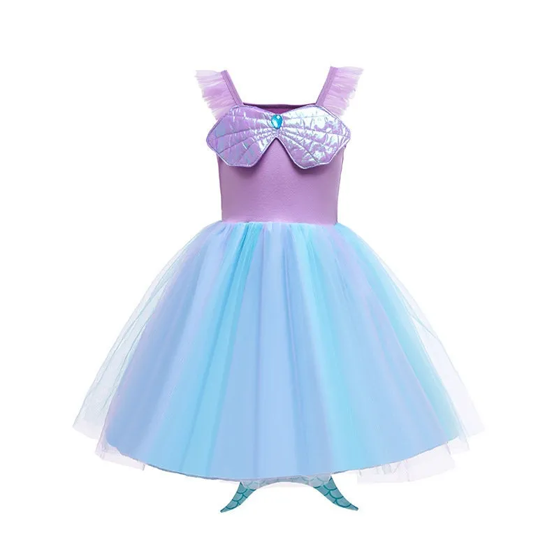 Ariel Little Mermaid Inspired Girls Dress